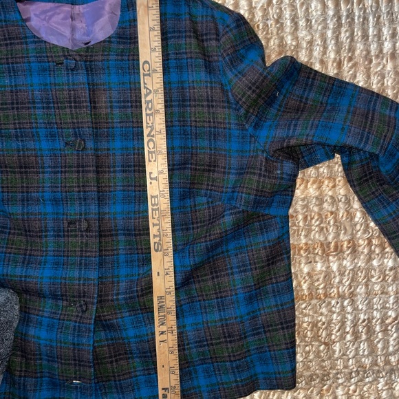 Pendleton Vintage Women's Plaid Wool Blazer - Picture 5 of 6